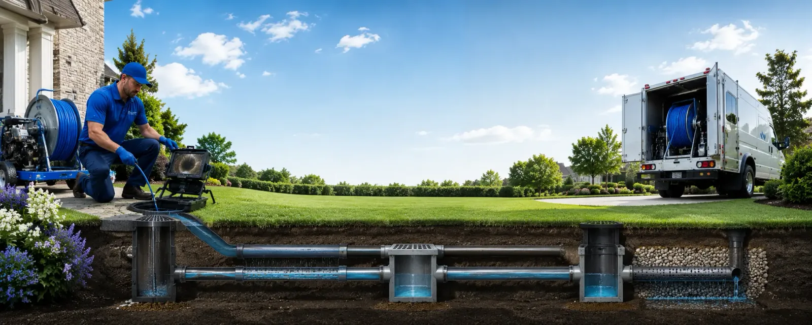 Outdoor drain cleaning information for Waleska, GA